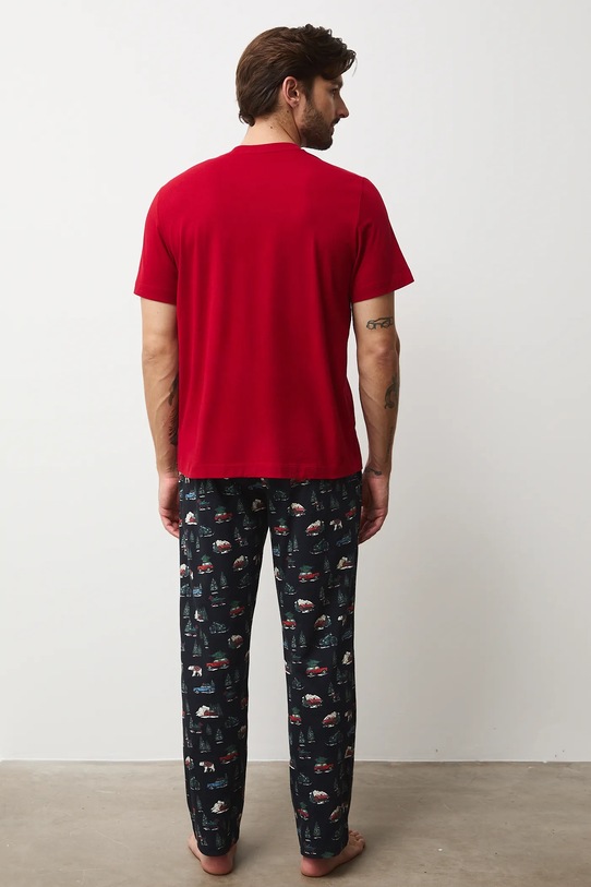Odzież Medicine piżama bawełniana RW25-PJMA02 czerwony