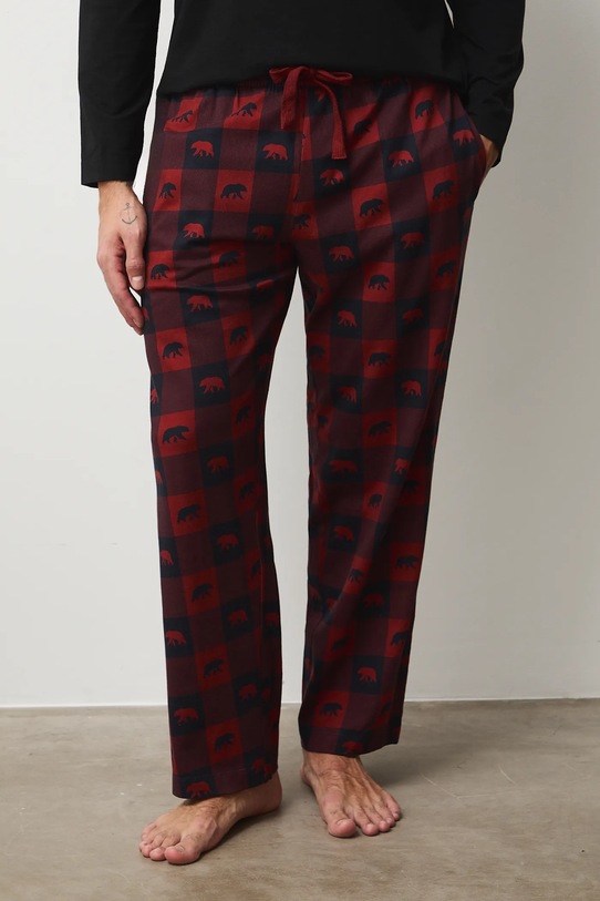 Medicine piżama bawełniana czarny RW25-PJMA06