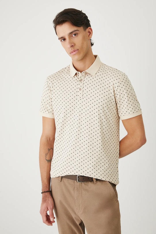 Medicine polo slim beżowy RW25-POM010