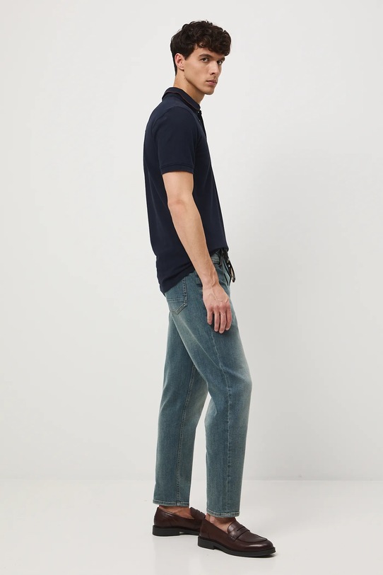 Medicine polo z elastanem granatowy RW25-POM030