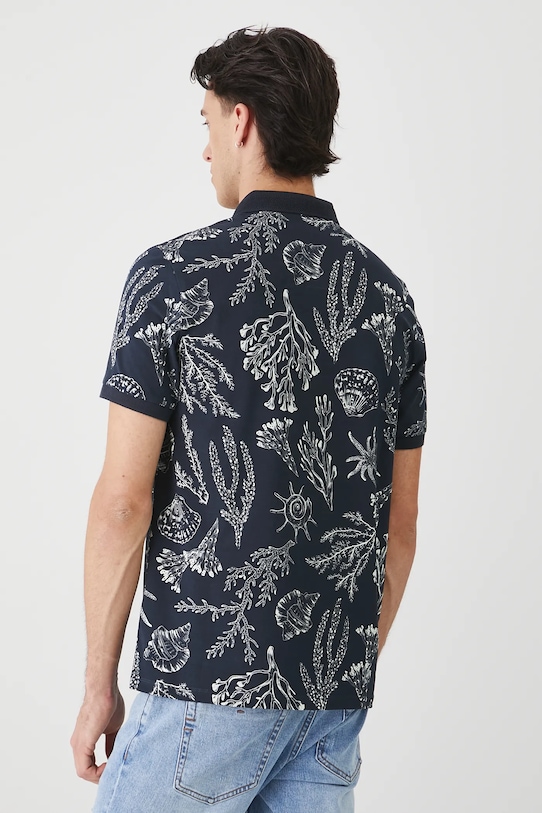 Odzież Medicine polo męskie bawełniane z elastanem RW25-POM103 granatowy