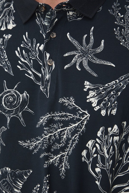 Medicine polo męskie bawełniane z elastanem RW25-POM103 granatowy