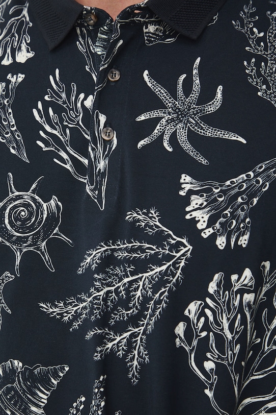 Medicine polo męskie bawełniane z elastanem RW25-POM103 granatowy