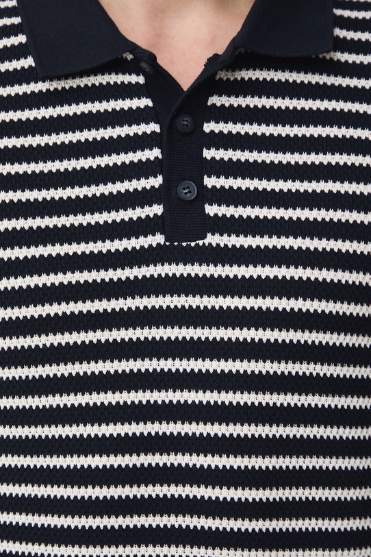 Pánské polo tričko se strukturou RW25-POM105 béžová