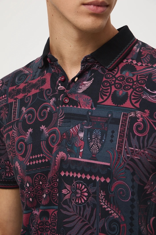 Medicine polo bawełniane RW25-POM301 bordowy