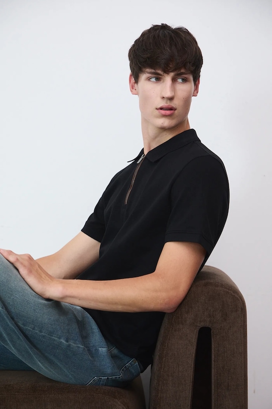 Поло Medicine slim чорний RW25-POM404