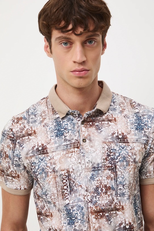 Polo tričko Medicine béžová RW25-POM700