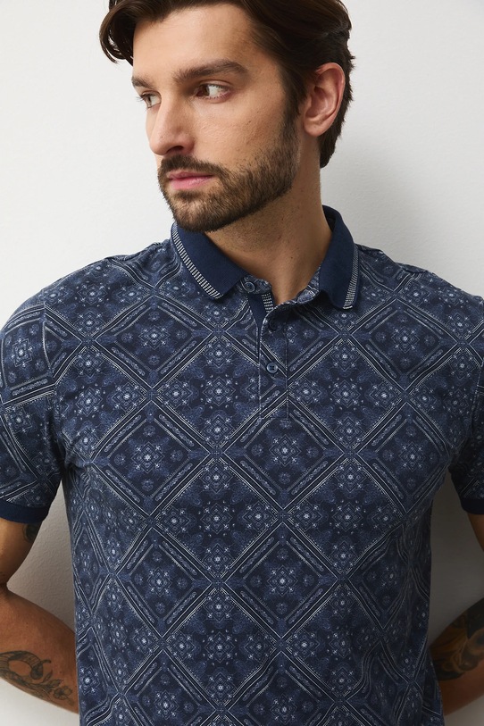 Medicine polo bawełniane granatowy RW25-POMB12