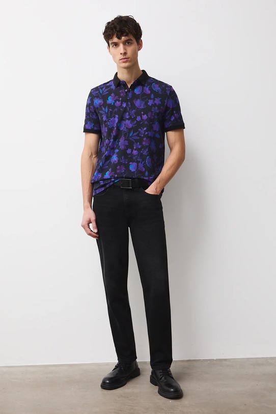 Medicine polo bawełniane RW25-POMC01 czarny RW25