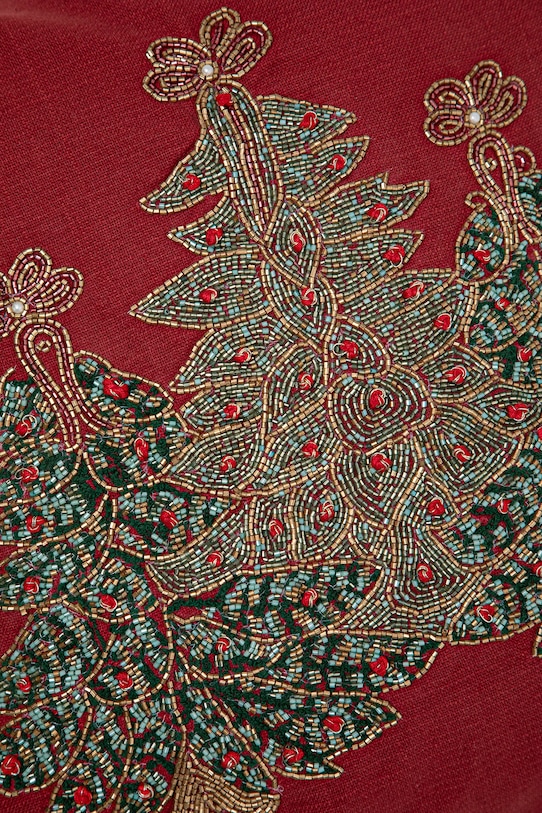 Dnevna soba in spalnica Okrasna prevleka za vzglavnik Medicine RW25-PSU833 bordo