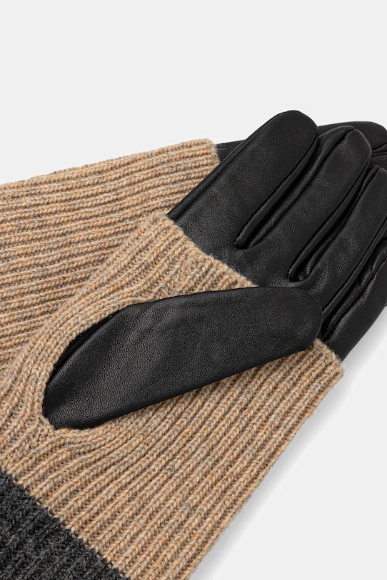 Akcesoria Rękawiczki damskie skórzane RW25-RED701 czarny