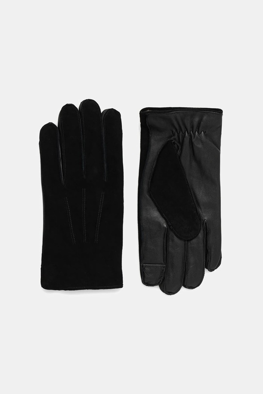 Rękawiczki męskie skórzane RW25-REM700 czarny RW25