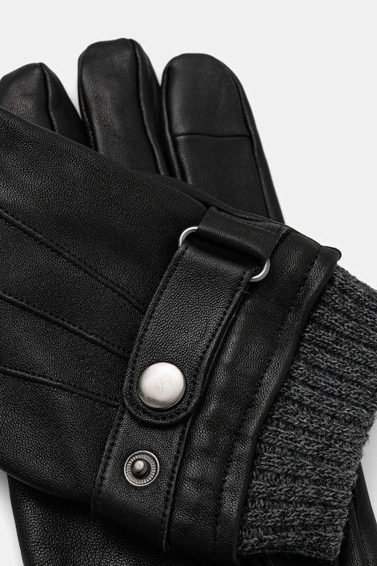 Akcesoria Medicine rękawiczki skórzane RW25-REM707 czarny