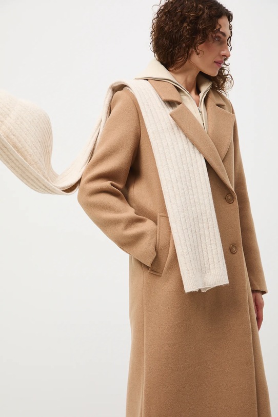 Medicine scialle con aggiunta di lana beige RW25-SAD700