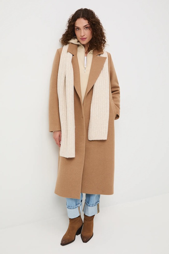 Medicine scialle con aggiunta di lana RW25-SAD700 beige