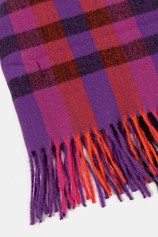 Akcesoria Szal damski w kratę z wiskozą RW25-SAD701 multicolor