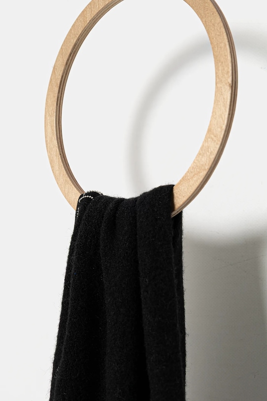 Akcesoria Medicine szal z domieszką wełny RW25-SAD708 czarny