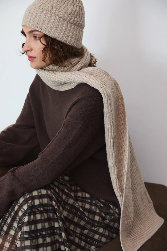 Medicine szal melanż beżowy RW25-SAD900