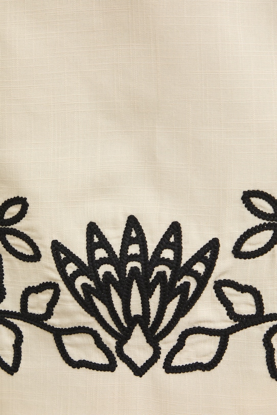 Спідниця з домішкою льону Medicine RW25-SDD107 бежевий