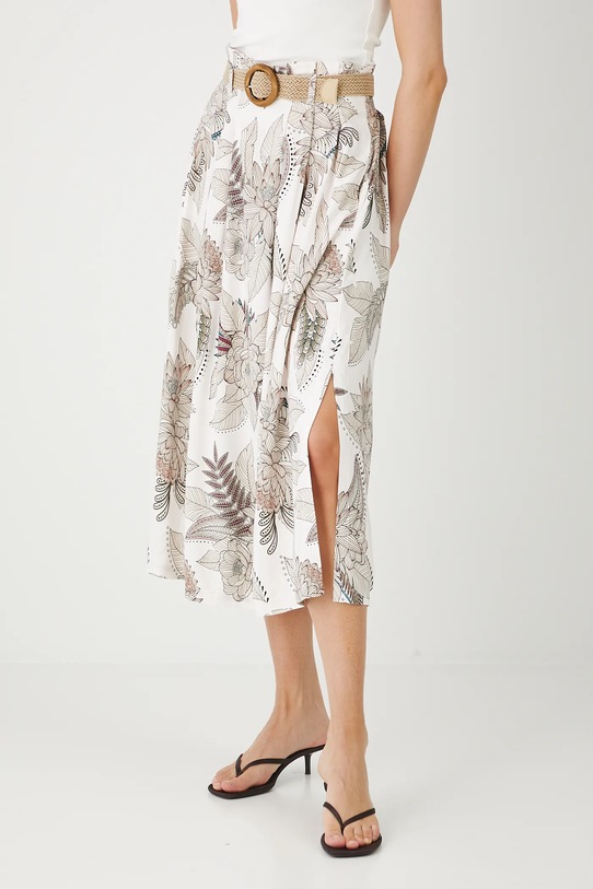 Spódnica damska maxi wzorzysta z wiskozy RW25.SDD110 multicolor RS26