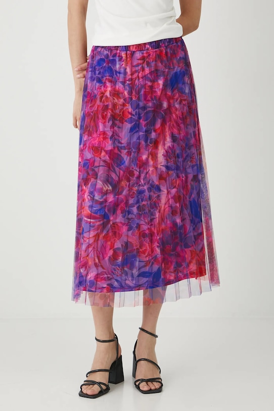 Spódnica damska midi plisowana midi multicolor RW25-SDD209