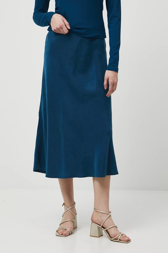 Spódnica damska maxi gładka RW25-SDD303 turkusowy RW25
