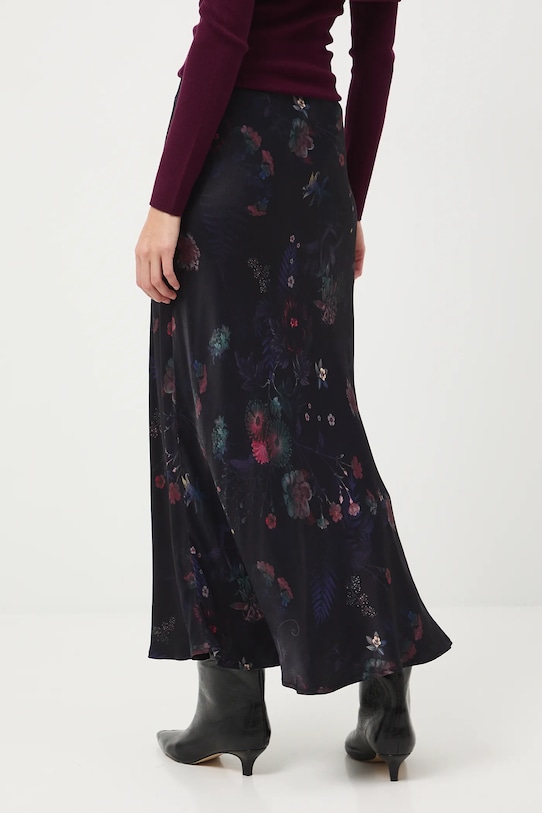 Oblečenie Sukňa maxi z viskózy vzorovaná RW25-SDD703 čierna