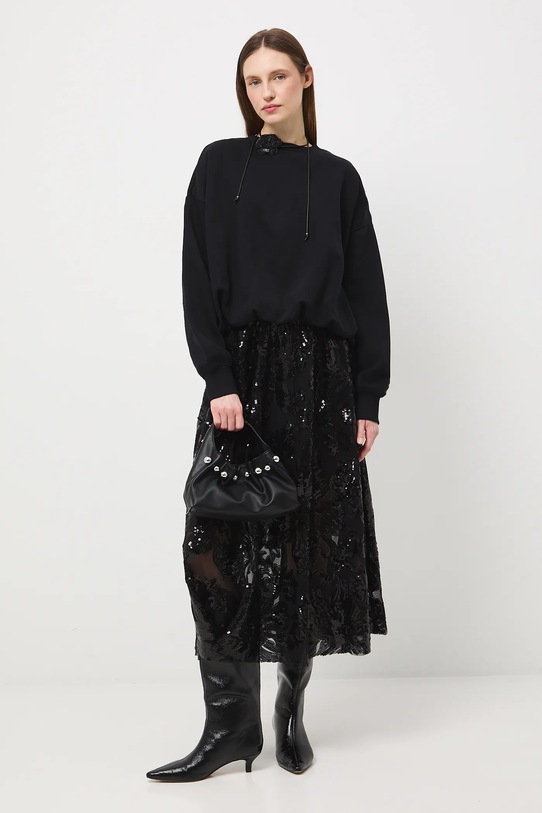 Medicine spódnica rozkloszowany czarny RW25-SDDB02