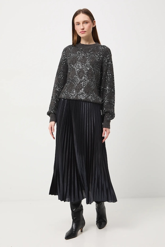 Medicine spódnica midi granatowy RW25-SDDB06