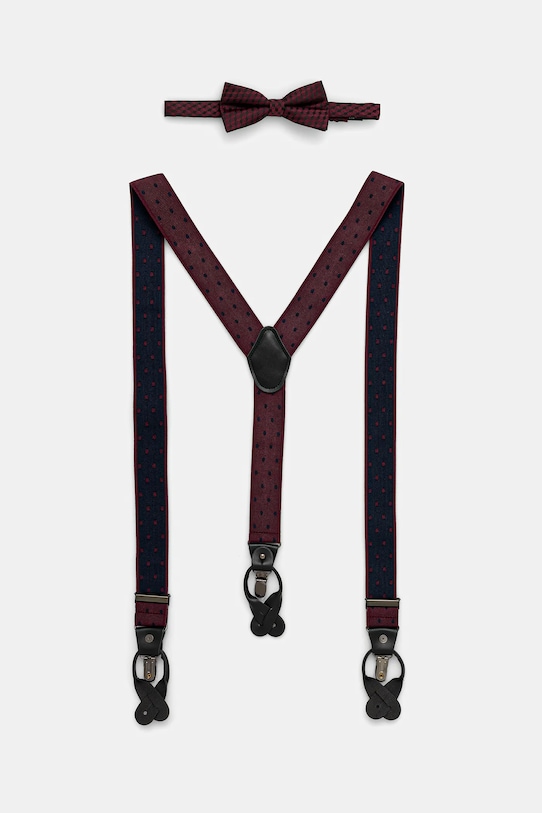 Medicine zestaw szelki i mucha bordowy RW25-SEU802