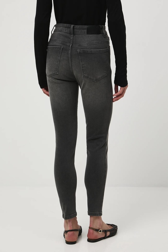 Odzież Jeansy damskie skinny z efektem sprania RW25-SJD031 szary