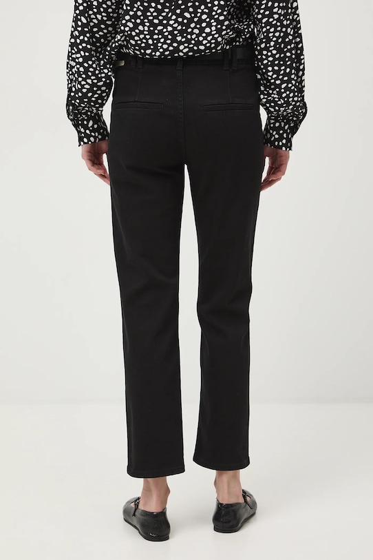 Odzież Jeansy damskie chino z paskiem RW25-SJD303 czarny