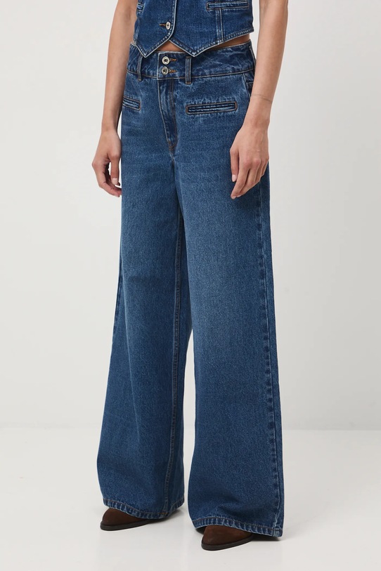 Medicine jeansy bawełniane RW25-SJD404 granatowy RW25