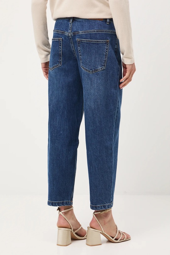 Odzież Jeansy damskie slouchy z efektem sprania RW25-SJD405 granatowy