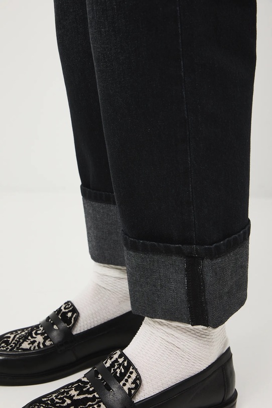 Medicine jeansy bawełniane czarny RW25-SJD601