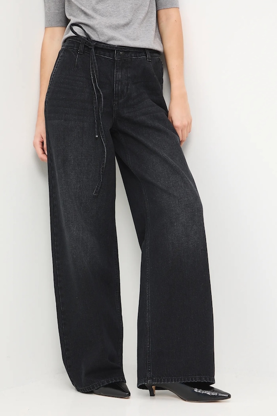 Medicine jeansy bawełniane czarny RW25-SJD605