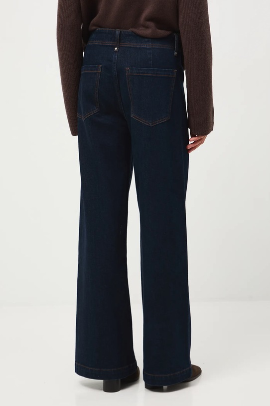 Odzież Jeansy damskie wide leg z przeszyciami RW25-SJD803 granatowy