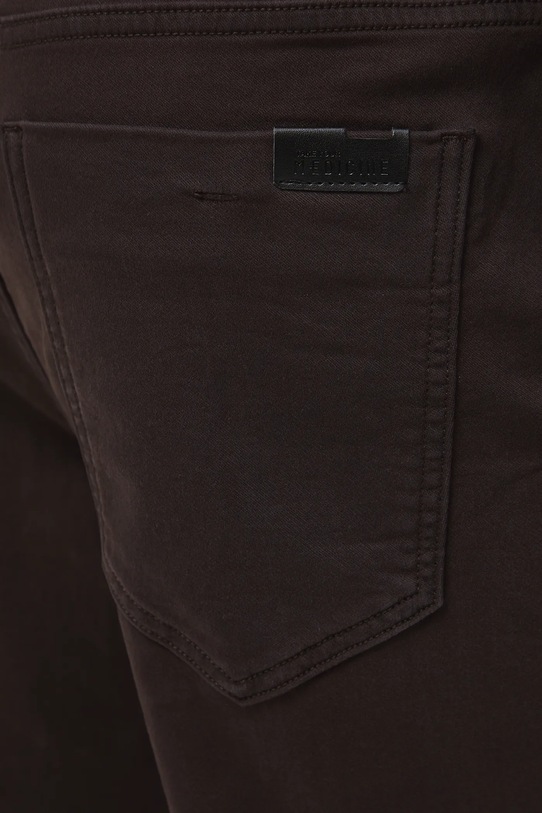 Jeansy męskie jogger gładkie brązowy RW25-SJM031