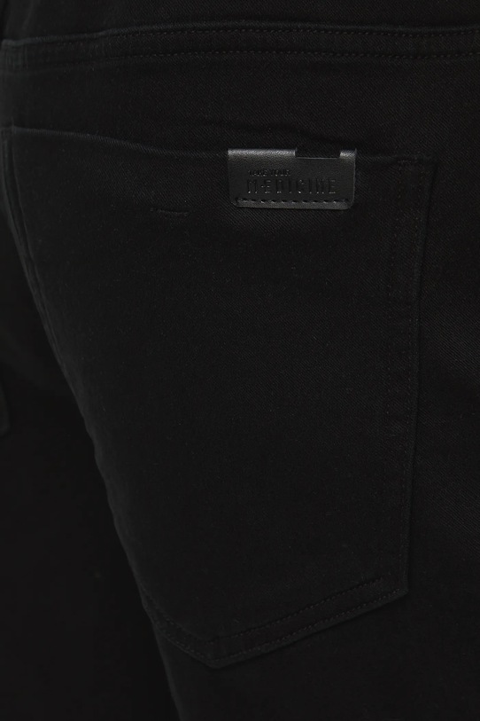 Jeansy męskie jogger gładkie czarny RW25-SJM031