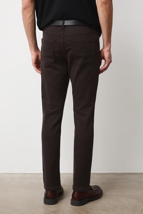 Oblečení Džíny pánské slim, s páskem RW25-SJM032 hnědá