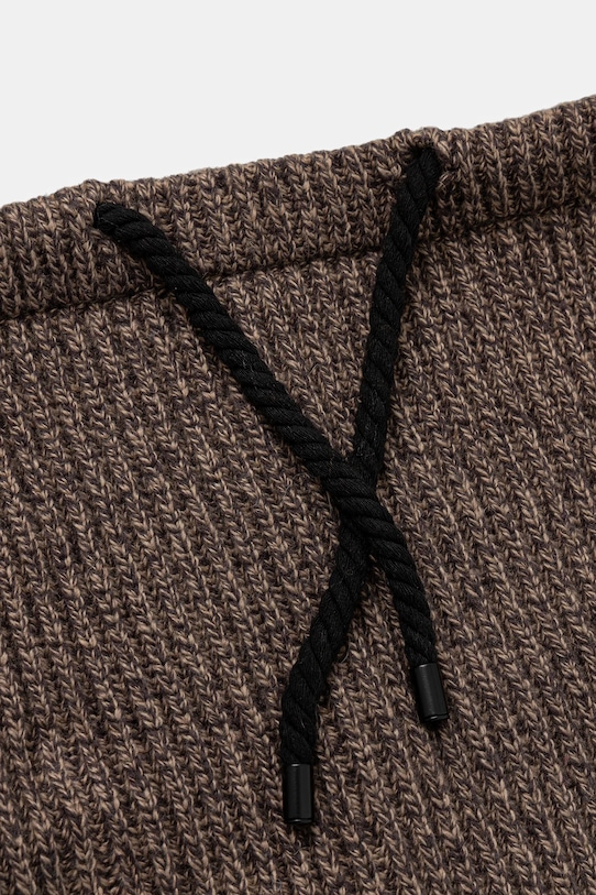 Komin męski z domieszką wełny brązowy RW25-SOM700