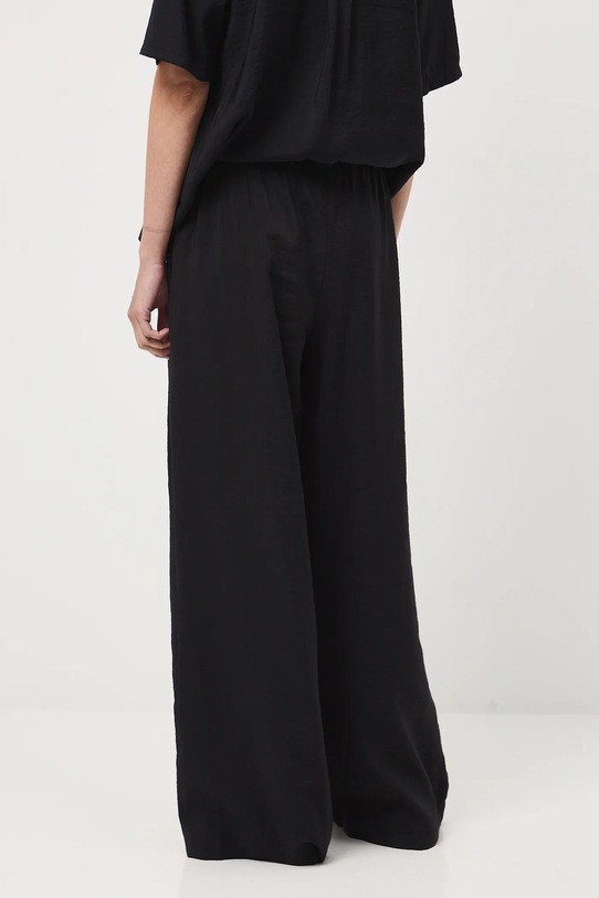 Odzież Spodnie damskie wide leg gładkie RW25-SPD102 czarny