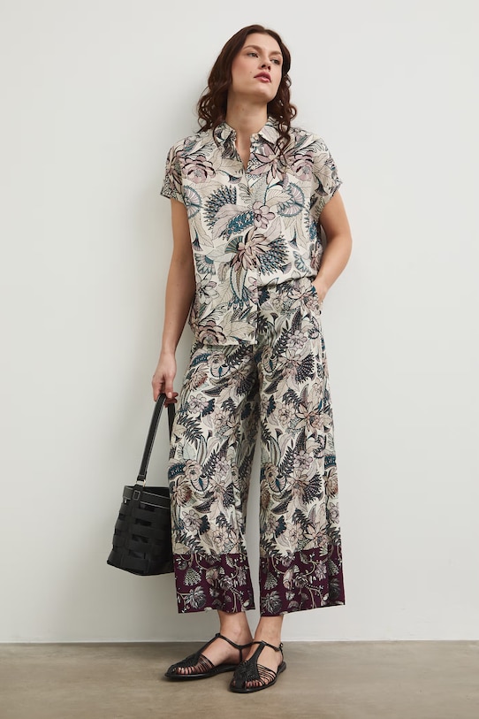 Spodnie damskie culottes wzorzyste RW25.SPD103 multicolor RS26