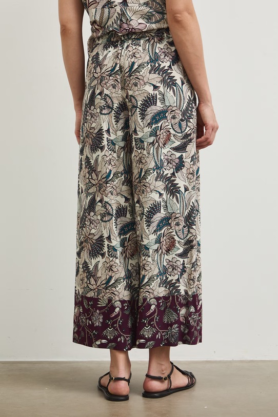 Spodnie damskie culottes wzorzyste multicolor RW25.SPD103