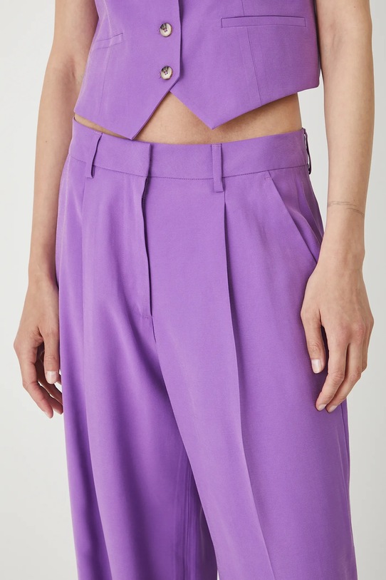 Kalhoty dámské wide leg fialová RW25.SPD200