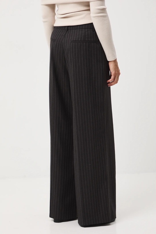 Odzież Spodnie z domieszką wełny damskie wide leg RW25-SPD500 szary
