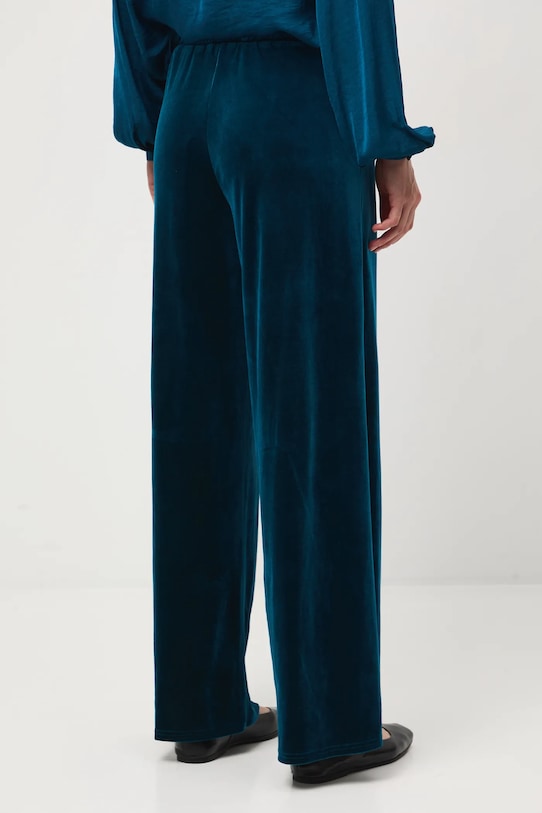 Odzież Spodnie damskie wide leg welurowe RW25-SPDA03 turkusowy