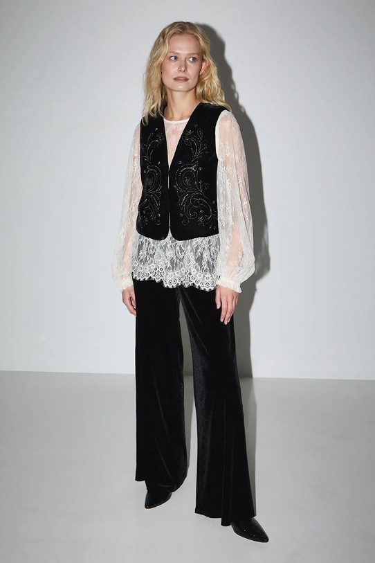 Medicine spodnie dzianina czarny RW25-SPDA03