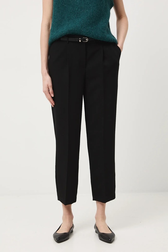 Spodnie damskie chino gładkie RW25-SPDB02 czarny RW25