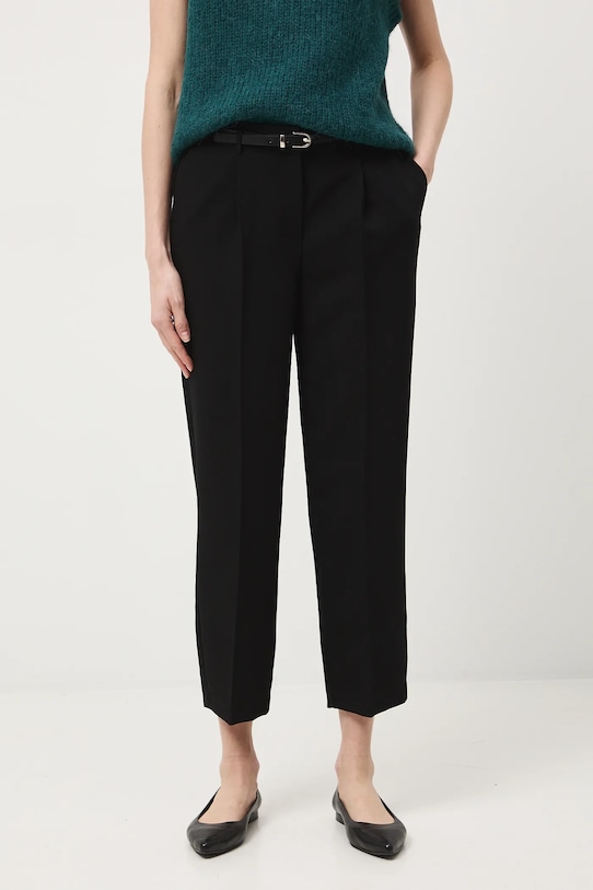 Spodnie damskie chino gładkie RW25-SPDB02 czarny RW25